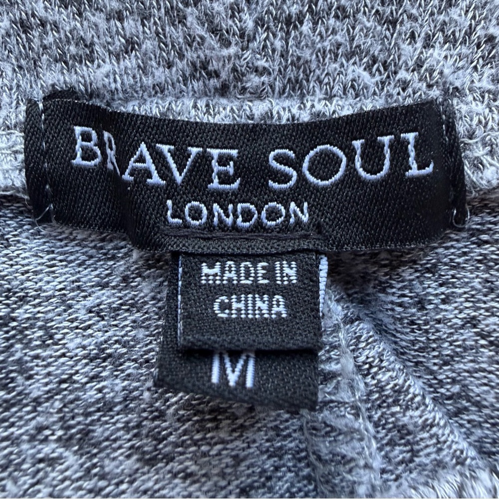 Brave Soul London Grey Knit Lounge Pants | Size Medium - Picture 3 of 3